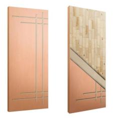 Imagem de Porta Sólida Friso 15 HDF Pinus - JB Paes