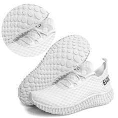 Imagem de Tênis Esportivo Academia Corrida Caminhada Feminino Colméia White-Feminino