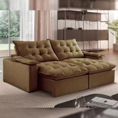 Imagem de Sofá Retrátil E Reclinável 240cm Alaska - Montano Estofados