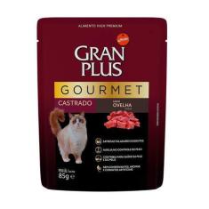 Imagem de Ração Úmida Granplus Gourmet Saché Para Gatos Castrados Sabor Ovelha E