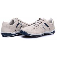 Imagem de Tênis Casual Sapatênis Couro Legitimo Masculino Jvmarc 3005 - Ranster,