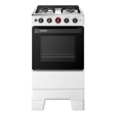 Imagem de Fogão de Piso 4 Bocas Esmaltec F4IAB Ideal Super  Mesa em Aço Inox, Ac