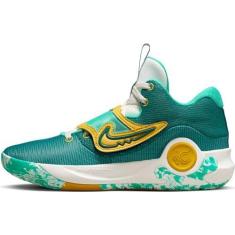 Imagem de NIKE Tênis de basquete masculino, Transparente, jade, geodo, azul-petróleo, enxofre vívido, 39