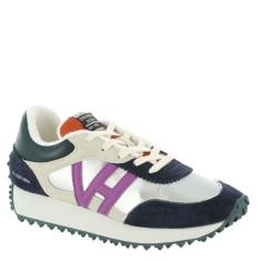 Imagem de VINTAGE HAVANA Tênis feminino Cosmic com cadarço casual - bege, branco, Nylon prateado/roxo, 36