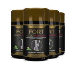 Imagem de 4x fort calcio 500+1000ui hf suplementos premium 60 comps