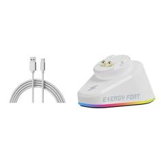 Imagem de MOUDOAUER RGB, acessórios para mouse sem fio, carregador de porta USB dupla para Razer DeathAdder V2 Pro