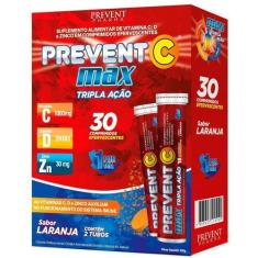 Imagem de Prevent Max Tripla Ação Efervescente Vitamina C D E Zinco 30 Comprimid