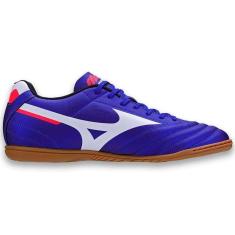 Imagem de Chuteira Futsal Mizuno Morelia Club In Masculina - Azul e Branco