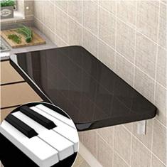 Imagem de Mesa invisible plegable montada en la pared, escritorio de comedor de cocina, ajustable, opcional de varios tamaños, carga máxima: 100 kg/220,5 lb (azul, 60 x 30 cm/24 x 12 pulgada