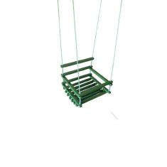 Imagem de Balanço Gangorra Infantil Madeira 50x40 Verde Suporta 100kg