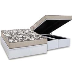 Imagem de Cama Box Baú Queen: Colchão Espuma Ortobom D26 Physical Ultra Resisten