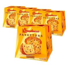 Imagem de Kit Panetone Bauducco Tradicional Frutas 5 Panttones de 400g