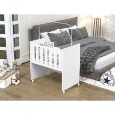 Imagem de Berço Pequeno Com Colchão 100% Mdf Com Rodizio