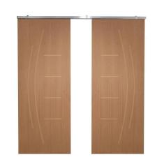 Imagem de Porta Dupla de Correr P/ Verniz Frisada F08 - Smile - 210x180