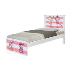 Imagem de Cama Solteiro Adesivada Bailarinas