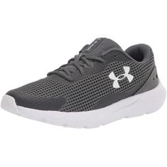 Imagem de Under Armour Tênis de corrida masculino Surge 3, (102) Cinza escuro/branco/branco, 42