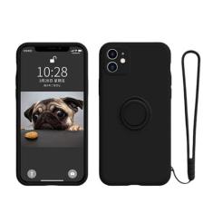 Imagem de Capa de silicone para Samsung Galaxy A54 A53 A33 A73 A34 A14 A32 A52 A42 A12 A72 A13 A23 A24 A51 A71 4G 5G Capa de suporte de telefone com anel, preta, para A13 5G