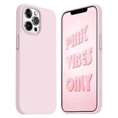 Imagem de Jele Capa à prova de choque projetada para iPhone 13 Pro Max, capa de telefone de silicone líquido com [forro de microfibra macio antiarranhões] Capa fina e fina de proteção contra quedas de grau