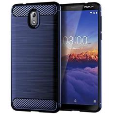 Imagem de Capa para Nokia 3.1, com sensação suave, proteção total, anti-arranhões e impressões digitais + capa de celular resistente a arranhões para Nokia 3.1