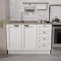 Imagem de Balcão para Pia 120cm Arizona Cabecasa Madeiramadeira Branco