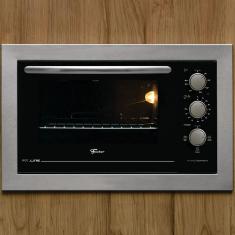 Imagem de Forno de Embutir Elétrico Fischer Fit Line com Grill, Timer de até 120 minutos e Aviso Sonoro Inox – 48 litros