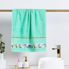 Imagem de Toalha de Banho Kids Avulsa 100% Algodão Infantil - Bia Enxovais, Dino