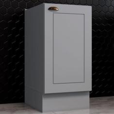 Imagem de Armário De Cozinha Americana 1 Porta 100% Mdf Cinza C365 - Henn