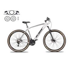 Imagem de Bicicleta Aro 29 Ksw Xlt 24v Freios a Disco Hidráulicos Garfo Suspensão Pneu com Faixa Bege - Branco