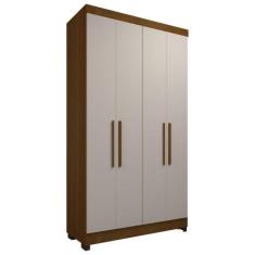 Imagem de Guarda Roupa 4 Portas Genova Freijó Areia Luciane - Luciane Móveis