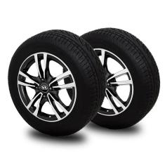 Imagem de Jogo 2 Pneus Remoldado 195/60 R15 Remold Pneu Aro 15 Linha Premium com Garantia