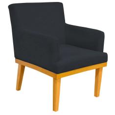 Imagem de Poltrona Decorativa Para Sala de Estar Base Mel Beatriz W01 Corano  - Lyam Decor