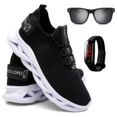Imagem de Tênis Masculino Corrida e Caminhada Treino + Óculos de Sol e Relógio-Masculino