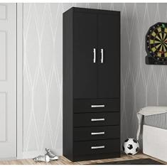 Imagem de Guarda Roupa Solteiro 2 Portas 4 Gavetas CMS24 Evidência Móveis