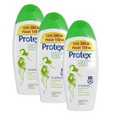 Imagem de Kit 3 Sabonetes Líquido Íntimo Protex Fresh Equilibrium Leve 200ml Pague 150ml