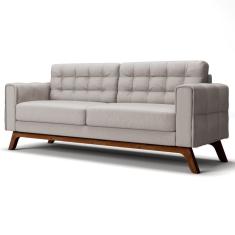 Imagem de Sofá 150 cm 2 Lugares Sandero C-309 Veludo Bege Claro - Domi