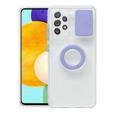 Imagem de Lente da câmera deslizante proteger capa do telefone para Samsung Galaxy A12 A32 5G A52 A72 S21 Plus S22 ultra transparente anel titular tampa traseira, T10, para Samsung S21FE