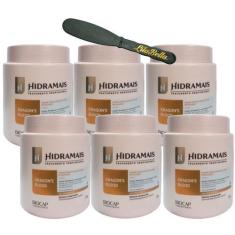 Imagem de 6 Creme Para Massagem Dragons Bloond 1KG Hidramais+Espátula