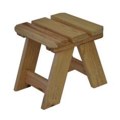 Imagem de Banqueta em madeira 25 x 26 cm - BANQ-25Q - MultiMarcas