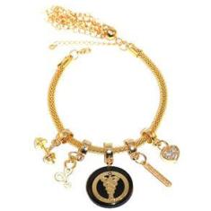 Imagem de Pulseira Berloque Fisioterapia Esteto Halter Folheado 18k