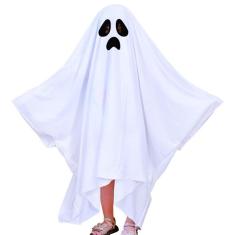 Imagem de Fantasia Capa Fantasma Infantil Assombração Assustador Ghost Festa Halloween Dia das Bruxas Noites do Terror Morte Zumbi