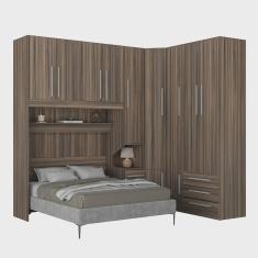 Imagem de Guarda-Roupa de Canto com Espaço para Cama Box Padrão 1218D San Remo