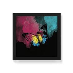 Imagem de Arte Maníacos Quadro Decorativo Borboleta Color - 50x50cm (Moldura em laca )