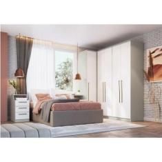 Imagem de Guarda Roupa Modulado 5 Peças Elegance Móveis Castro