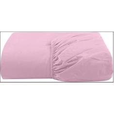 Imagem de Lençol Avulso C/Elástico Percal 200 Fios Cama Casal Rosa