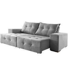 Imagem de Sofá Isis 4 Lugares Retrátil Reclinável 2.50m Suede Mundial Estofados