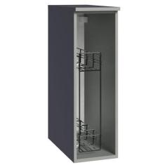 Imagem de Balcão Armário De Cozinha Porta-Temperos 20 Cm Suspenso Cinza Nice Mad