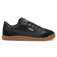 Imagem de PUMA Tênis masculino Club 5V5 Lux com cadarço casual - preto, Preto, 41
