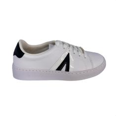 Imagem de Tenis Feminino Casual Confortável Vizzano 12141032 BRANCO/PRETO 39-Feminino