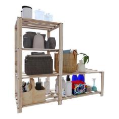 Imagem de Armário P/ Fruteira Mesa De Cozinha Bebedouro Madeira Macebo - Technox