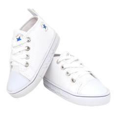 Imagem de Tênis Infantil Cano Alto Lona Confortável Casual Barato - Pe leve , Br